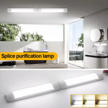 Laden Sie das Bild in den Galerie-Viewer, Deckenleuchte 6000K Kaltweiß LED 40 Watt (Wie 400 Watt alte Röhren) 120 cm Feuchtraumlampe, Bürolampe, Garage, Werkstatt.