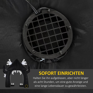 Halloween aufblasbarer Bogen 300 cm Halloween-Deko mit LED-Beleuchtung