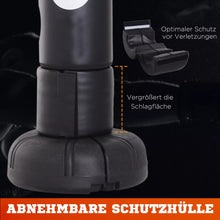 Laden Sie das Bild in den Galerie-Viewer, Standboxsack mit Ständer 176 cm Boxing Trainer Geeignet für Profis und Anfänger Schwarz