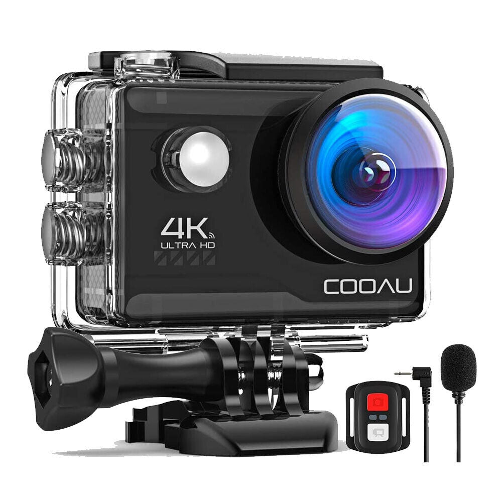Actioncam 4K-Videos, 20 Megapixel Bilder. Ultra HD-4K. Mit 2 Akkus und viel Zubehör.