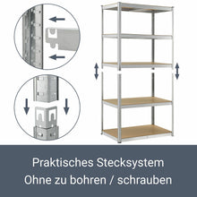 Laden Sie das Bild in den Galerie-Viewer, Schwerlastregale 200 x 100 x 60 cm bis 875 kg