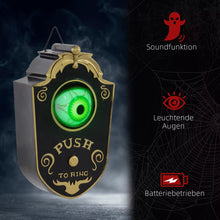 Laden Sie das Bild in den Galerie-Viewer, Halloween Dekoration Türklingel Dekoration mit LED-Lichter, Soundfunktion