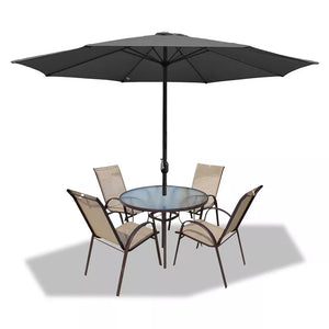 Sonnenschirm Ø300 cm mit Kurbel.