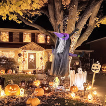 Laden Sie das Bild in den Galerie-Viewer, Halloween Fliegende Hexe, in Lebensgröße, für Baumstämme oder Säulen