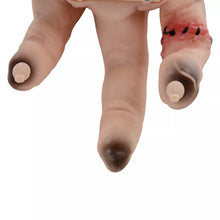 Laden Sie das Bild in den Galerie-Viewer, Halloween Grusel Hand vernarbt. Realistisch 21 cm mit Soundfunktioin