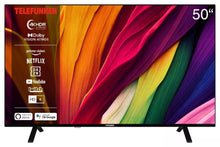 Laden Sie das Bild in den Galerie-Viewer, Telefunken Fernseher 50 Zoll (1,27 Meter) Smart TV 4K UHD Dolby Vision HDR Triple-Tuner HD+