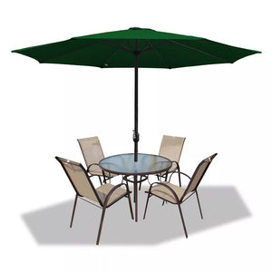 Sonnenschirm Ø300 cm mit Kurbel.