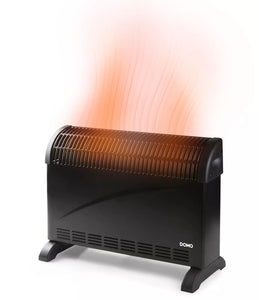 Konvektor Heizung schwarz 3 Heizstufen: 750 / 1250 / 2000 Watt