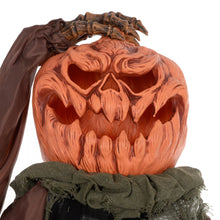Laden Sie das Bild in den Galerie-Viewer, Halloween Dekoration Skelett-Kürbis 183 cm mit LED-Lichter Soundfunktion