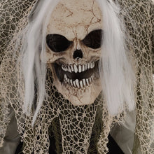 Laden Sie das Bild in den Galerie-Viewer, Halloween Dekoration Skelett 160 cm mit LED-Lichter Soundfunktion
