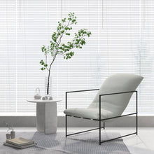 Laden Sie das Bild in den Galerie-Viewer, Lounge-Sessel beige Polstersessel mit Armlehne. Leinen. Beige.