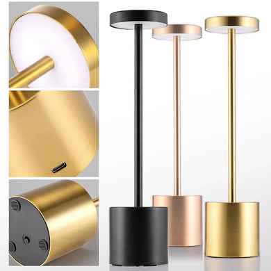 LED Tischlampe. Lampe mit Dimmung. Akkubetrieb. Nachttisch, Gartentisch. Exklusiv. Touch-Funktion