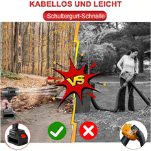 Laden Sie das Bild in den Galerie-Viewer, Black Edition Akku-LaubbläserBläser Pistolen-Laubbläser Extrempower mit bis zu 210 km/h. 2 Akus