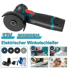 Laden Sie das Bild in den Galerie-Viewer, Akku-Mini-Winkelschleifer Flex. Klein und handlich. Übliche 76 mm Scheiben. Auch perfekt um Schrott-Fahrräder zu entfernen.