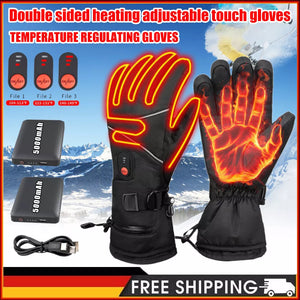 Handschuhe beheizbar mit 2 x 5000 mAh Akku. Für Skiurlaub, Motorrad. Im Winter in kalten Zeiten.
