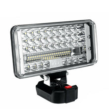 Laden Sie das Bild in den Galerie-Viewer, Extrem helle professionelle Akku-LED-Arbeitsleuchte 7 Zoll – 59 LEDs / 180 W. Passend zu unseren Akkus.