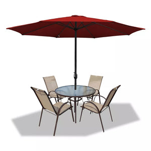 Sonnenschirm Ø300 cm mit Kurbel.