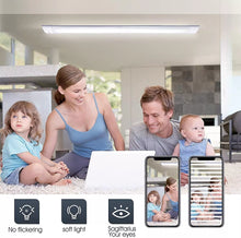 Laden Sie das Bild in den Galerie-Viewer, Deckenleuchte 6000K Kaltweiß LED 40 Watt (Wie 400 Watt alte Röhren) 120 cm Feuchtraumlampe, Bürolampe, Garage, Werkstatt.