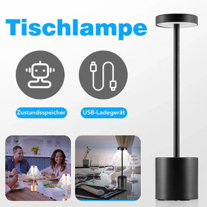 LED Tischlampe. Lampe mit Dimmung. Akkubetrieb. Nachttisch, Gartentisch. Exklusiv. Touch-Funktion