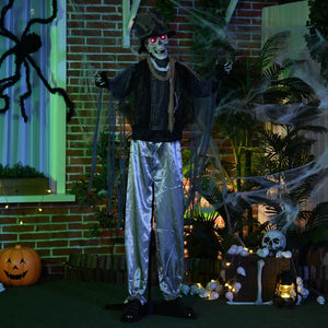 Halloween Dekoration Skelett Bräutigam 100 cm mit Geräuschen, Sound, Augenglühen