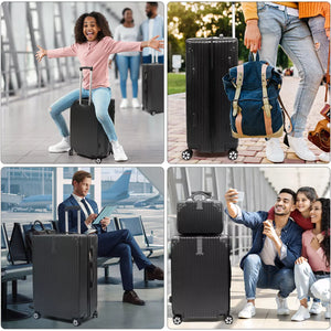Vierteiliges Black Style Business Kofferset! 4-tlg. Komplettpreis. Sonderposten.