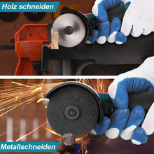 Laden Sie das Bild in den Galerie-Viewer, Akku-Mini-Winkelschleifer Flex. Klein und handlich. Übliche 76 mm Scheiben. Auch perfekt um Schrott-Fahrräder zu entfernen.