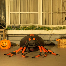 Laden Sie das Bild in den Galerie-Viewer, Aufblasbare Halloweendeko Große Spinne 43 cm mit LED-Beleuchtung