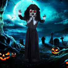 Laden Sie das Bild in den Galerie-Viewer, Halloween Dekoration Geisterpuppe 160 cm mit LED-Lichter Soundfunktion