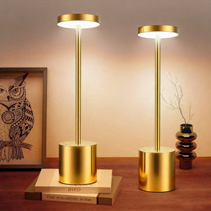 LED Tischlampe. Lampe mit Dimmung. Akkubetrieb. Nachttisch, Gartentisch. Exklusiv. Touch-Funktion