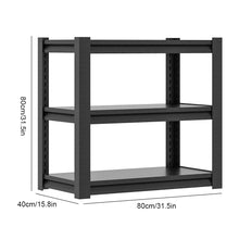 Laden Sie das Bild in den Galerie-Viewer, Kinderleichter Aufbau! Schwerlastregale der neuen Generation. 80-200 cm Höhe. Verschiedene Größen. Mit 3, 4 oder 5 Böden.
