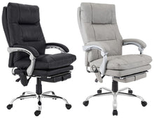 Laden Sie das Bild in den Galerie-Viewer, Massagesessel als Leder-Chefsessel SIMBA mit Liegefunktion. Bis 150 kg.