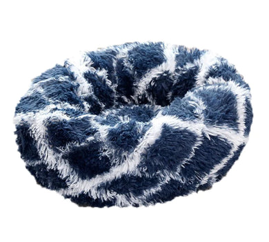 Hundebett / Katzenbett. Besonders gemütlich und weich. Größen von 40 cm bis 120 cm. Farbe  blau-weiß