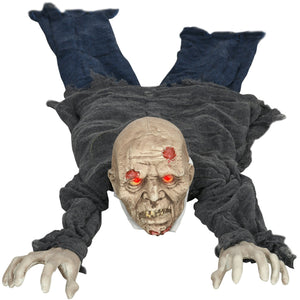 Halloween Dekoration heulender, kriechender Zombie 159 cm LED-Lichter Soundfunktion