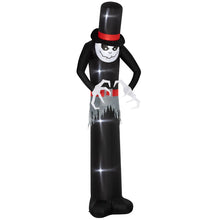 Laden Sie das Bild in den Galerie-Viewer, Aufblasbare Halloween-Dekoration – Aufblasbarer Halloween-Geist mit Hut, 306 cm