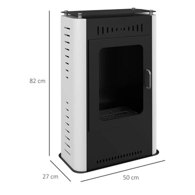 Bioethanol Standkamin mit 3 Stunden Brenndauer,  50 × 27 × 82 cm