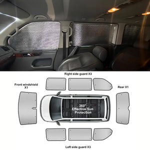 Sonnenschutz Perfekter Schutz 8-teilig für Ihren Volkswagen Bus VW T5 oder T6