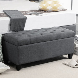 Sitzbank Polsterbank mit Stauraum Truhenbank Flur Schlafzimmer Wohnzimmer, diverse Farben. 100 x 40 x 44 cm