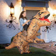 Laden Sie das Bild in den Galerie-Viewer, Aufblasbares Dinosaurier-Kostüm für Erwachsene, 210 lang, 170 cm hoch