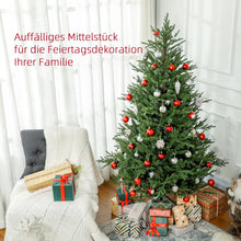 Laden Sie das Bild in den Galerie-Viewer, Künstlicher Weihnachtsbaum – 1,8 m, realistisches Aussehen, feuersicherer Kunststoff