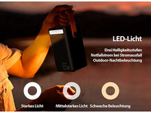 Laden Sie das Bild in den Galerie-Viewer, Stärkste tragbare Powerbank 60.000 mAh mit 65 Watt Schnell-Ladefunktionen. Smartphone 10 x laden.