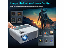 Laden Sie das Bild in den Galerie-Viewer, Heimkino oder Business Beamer Full HD 1080p, 18.000 Lumen Bis 5,3 Meter