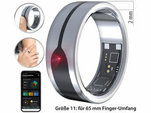 Laden Sie das Bild in den Galerie-Viewer, Neuestes High-Tech Produkt: Fingerring-Fitness-Tracker in Gold oder Silber: Stilvolle Gesundheitsüberwachung.