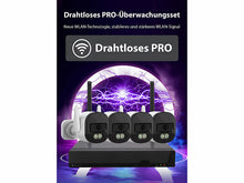 Laden Sie das Bild in den Galerie-Viewer, Kamera-Überwachungssystem mit 8 WLAN-Internetkameras Full-HD-Auflösung 1.920 x 1.080 Pixel (1080p)