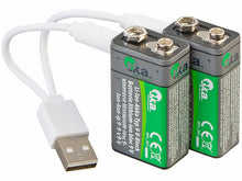 Laden Sie das Bild in den Galerie-Viewer, Neu: Kombi-Set Lithium-Ion-Akkus (USB-C Batterien aller Batteriesorten) welche sich überall aufladen lassen per USB