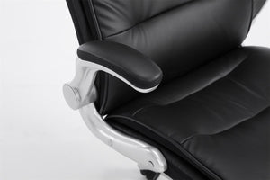 Leder-Chefsessel VILA höhenverstellbar, Liegefunktion, belastbar bis 150 kg