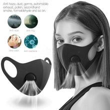 Laden Sie das Bild in den Galerie-Viewer, Community Masken: Designer Ventil-Gesichtsmaske - Black Label - (waschbar)