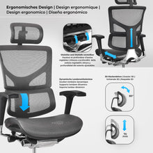 Laden Sie das Bild in den Galerie-Viewer, SPOK ergonomischer Premium Chefsessel, Bürostuhl.