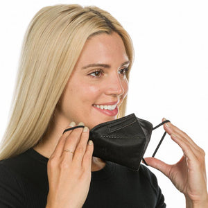 FFP2 Schwarze  Atemschutzmasken Sondermodell 5-lagig. (CE2841 EN 149:2001 + A1:2009)