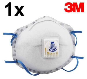 Profi-Atemschutzmaske 3M 8576 (KN95 - NIOSH P95) mit Cool Flow Ventil. Extrem dicht.