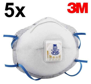Profi-Atemschutzmaske 3M 8576 (KN95 - NIOSH P95) mit Cool Flow Ventil. Extrem dicht.